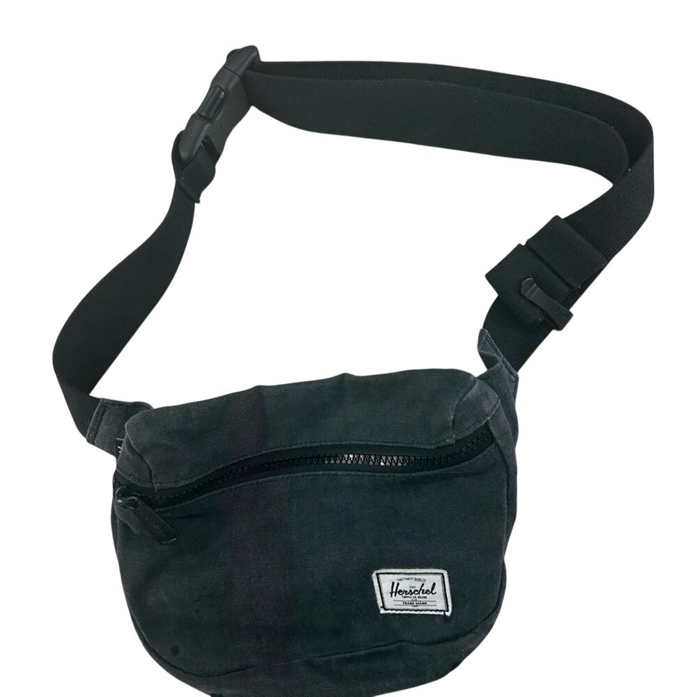 NWOT Herschel Supply Company Fifteen Black Denim Hip Pack Bag